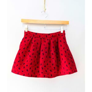 Forever 21 girls 9/10 red navy triangle boat skirt Patriotic